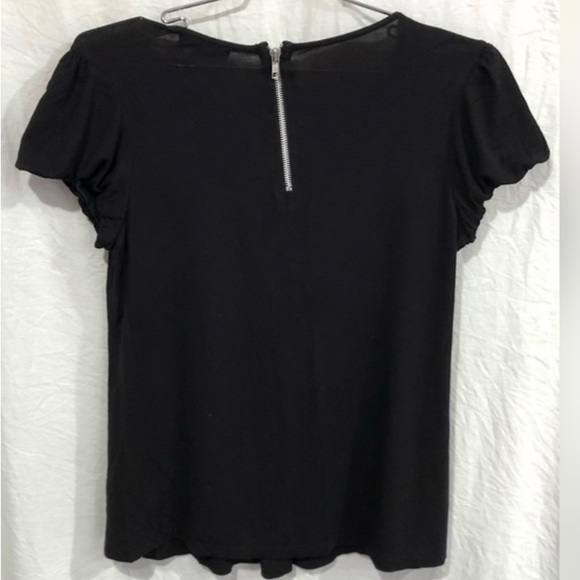 TWENTYONE women’s black floral neckline blouse size S preloved condition - Picture 3 of 11